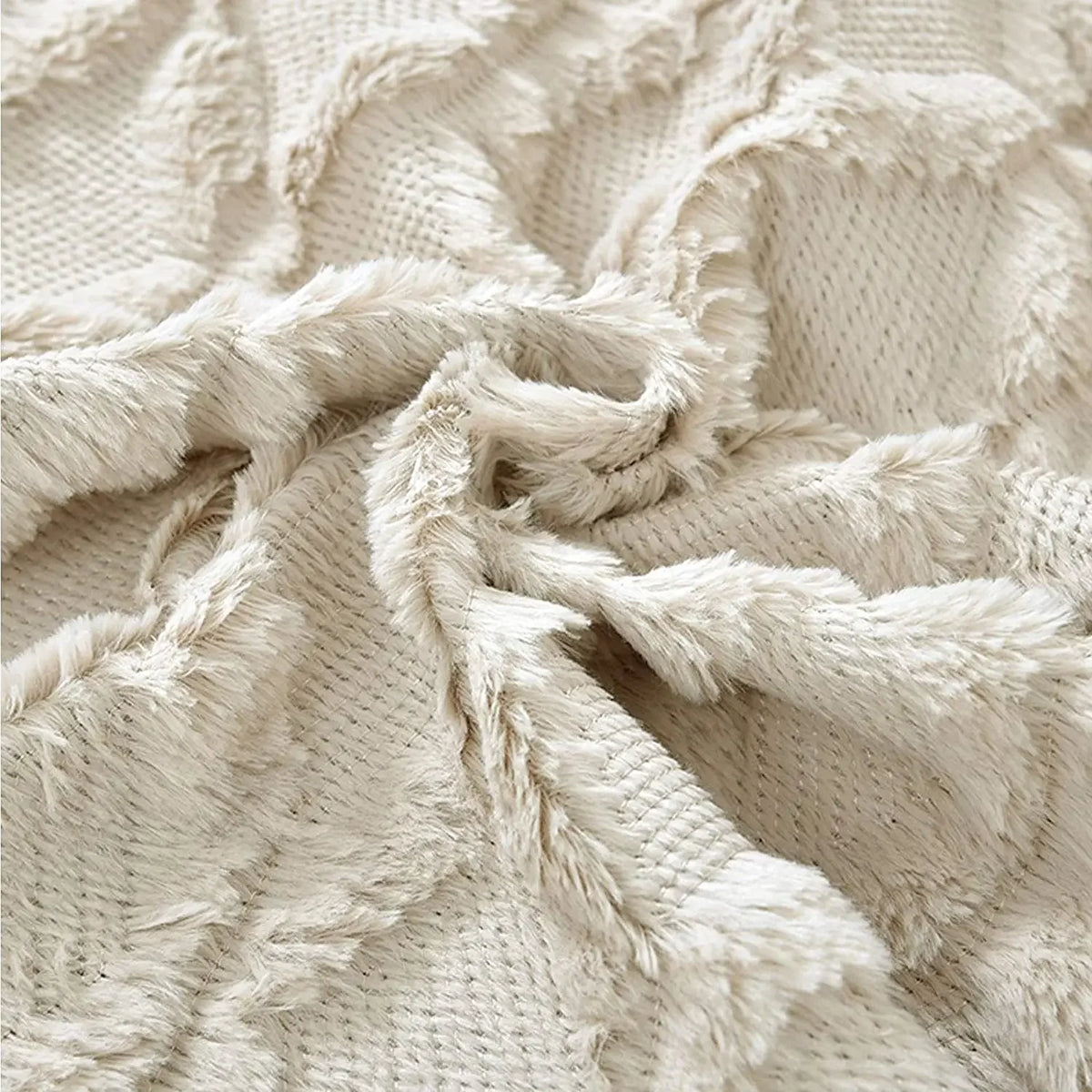 Housse de coussin en peluche douce et moelleuse