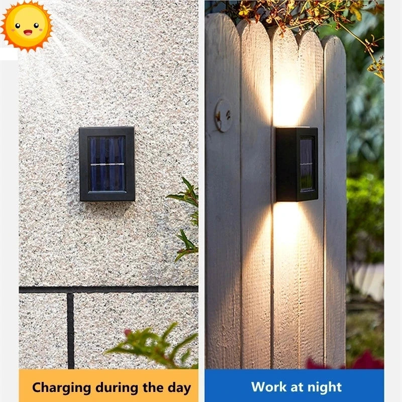 Lampe solaire LED d'extérieur étanche avec capteur de lumière