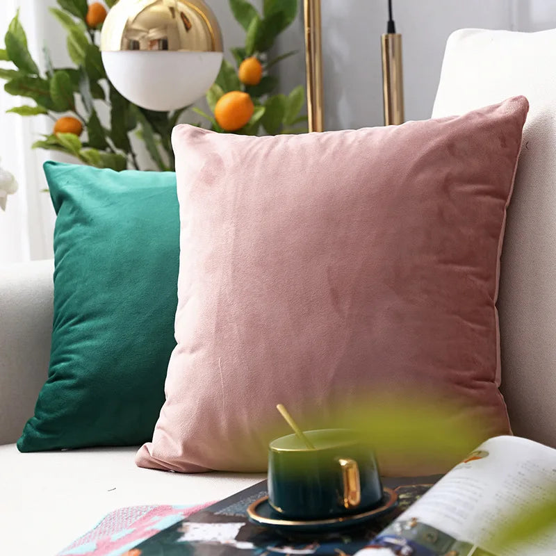 Housse de coussin en velours 40x40 cm