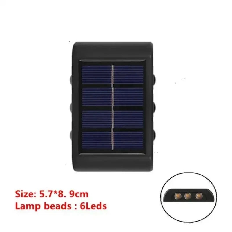 Lampe solaire LED d'extérieur étanche avec capteur de lumière