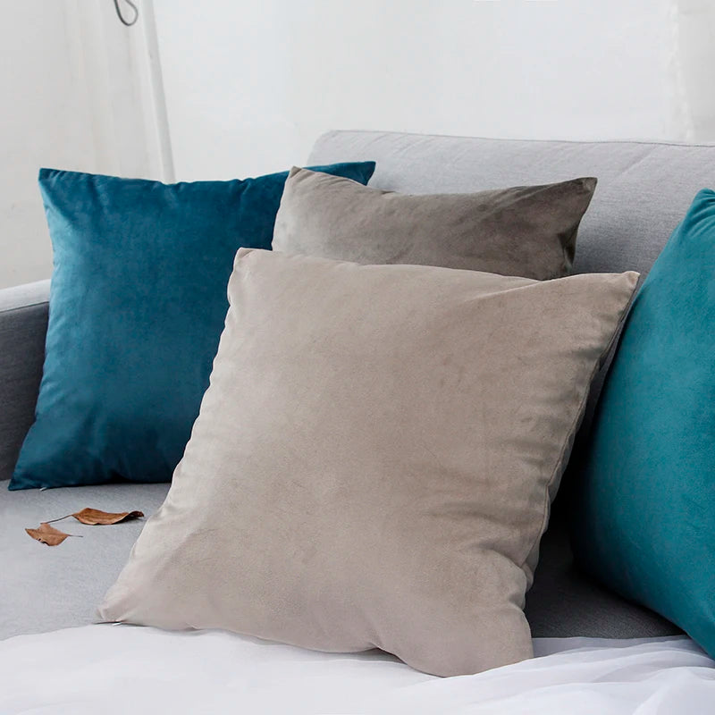 Housse de coussin en velours 40x40 cm