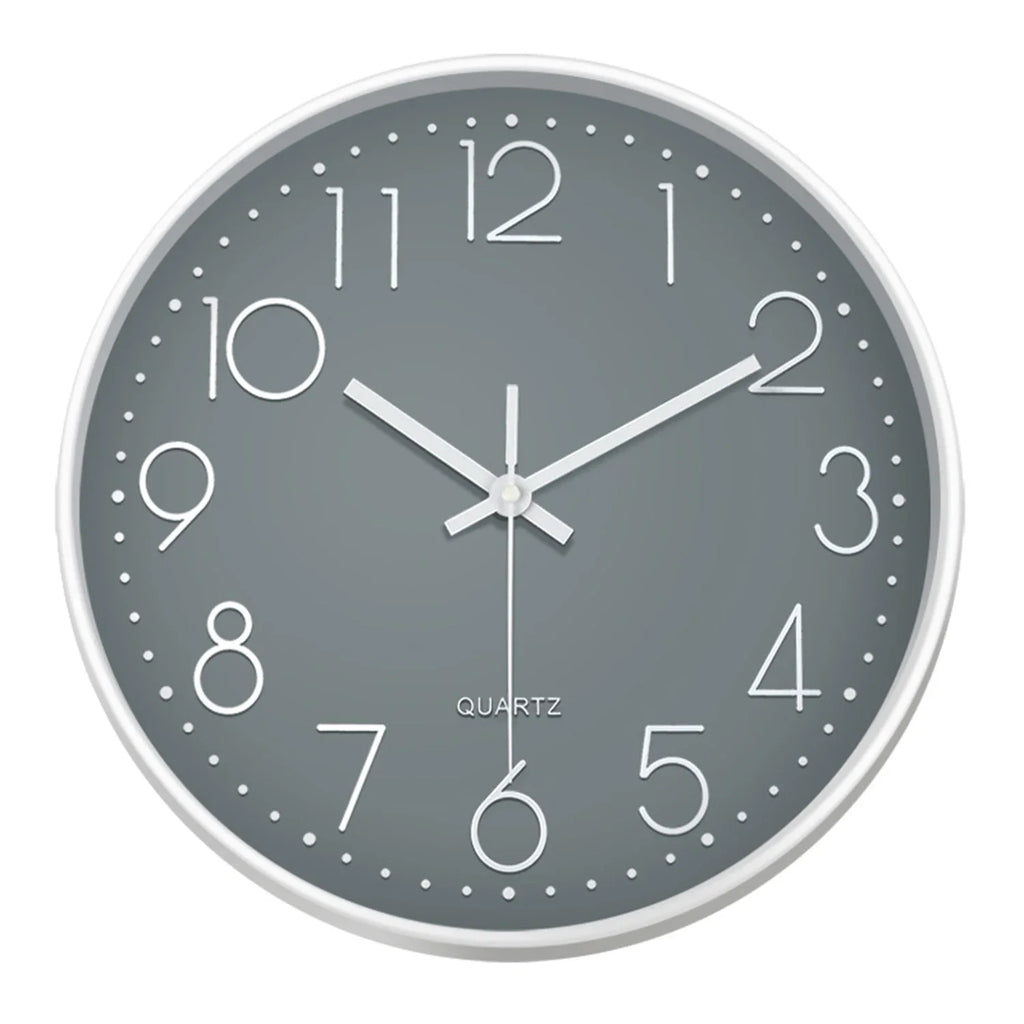 Horloge murale silencieuse minimaliste 8 pouces