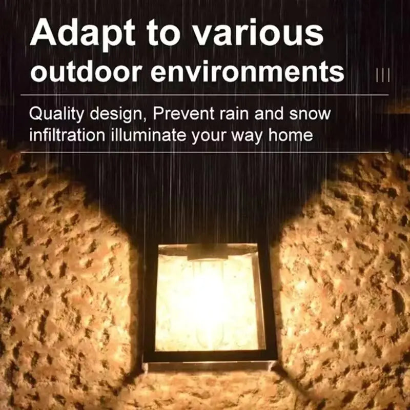 Applique murale solaire LED étanche à capteur de lumière