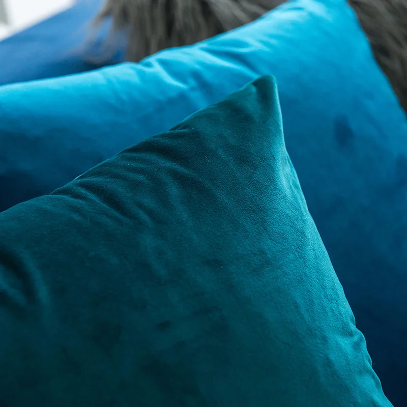 Housse de coussin en velours 40x40 cm