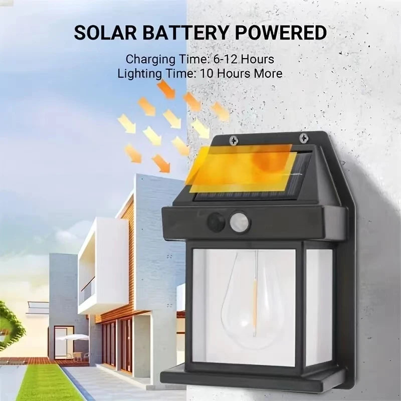 Applique murale solaire LED étanche à capteur de lumière